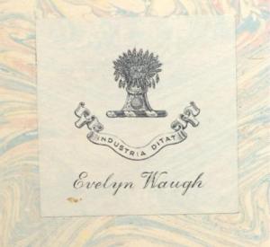 Evelyn Waugh Bookplate