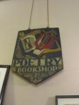Poetry Bookshop sign at Maggs