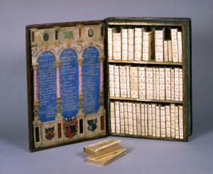 Travelling library of Sir Julius Caesar from Strawberry Hill, acquired in 1757 by Horace Walpole. Photography courtesy of British Library.