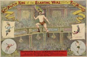 © The British Library Board.  Pressmark Evan.371.  – Sanger’s Grand National Amphitheatre.  The Great Alvantee, 1872.  Lithographed by Theophilus Creber of Plymouth.  