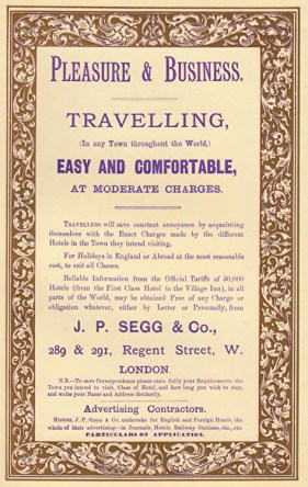 Advertisement for J. P. Segg & Co. 1888