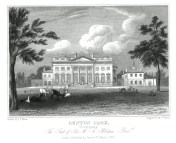 Denton Park, Yorkshire. 1829. Steel engraving by Percy Heath after John Preston Neale.