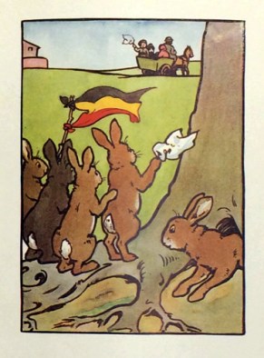 “Mrs Bunny’s Refugee" from “The Wonderful Bunnies and Silversuit” (1927).